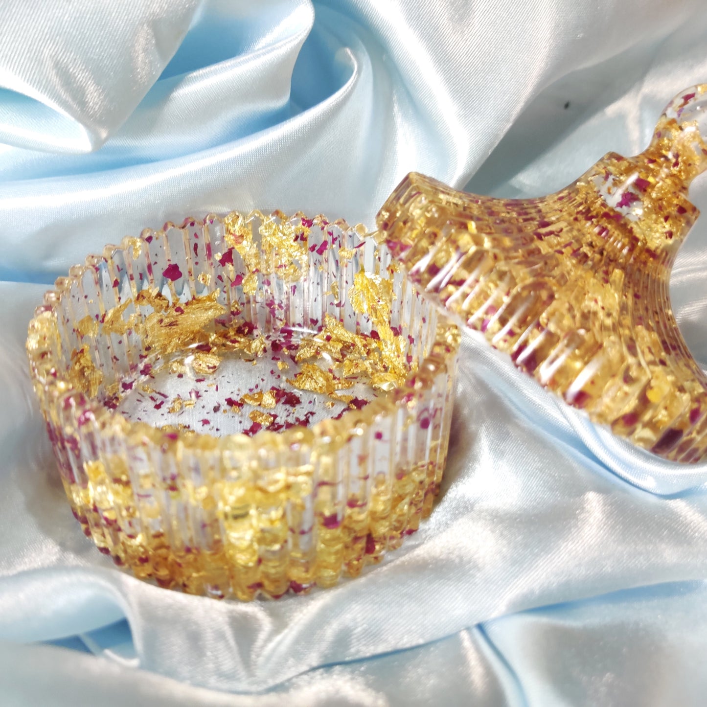 Rose and Gold Flake Box