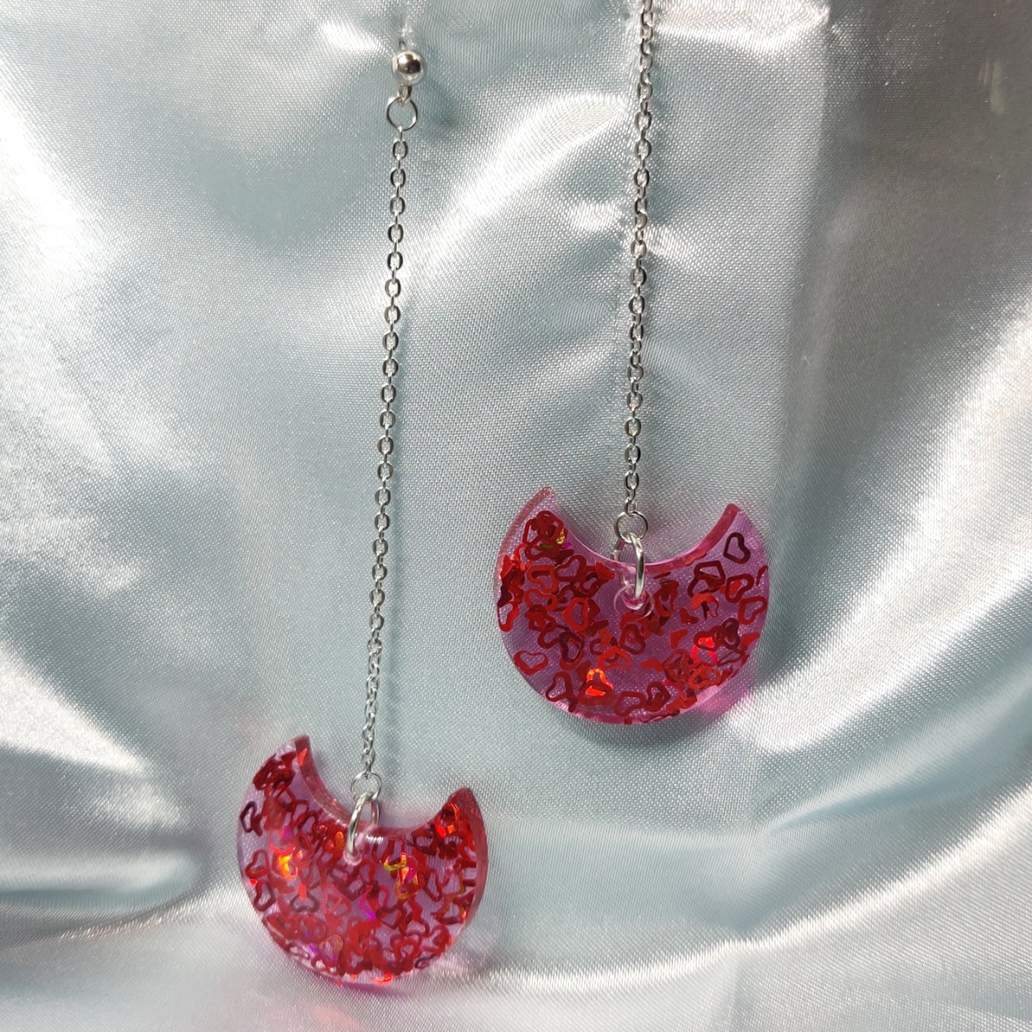 Cresent Heart Earrings