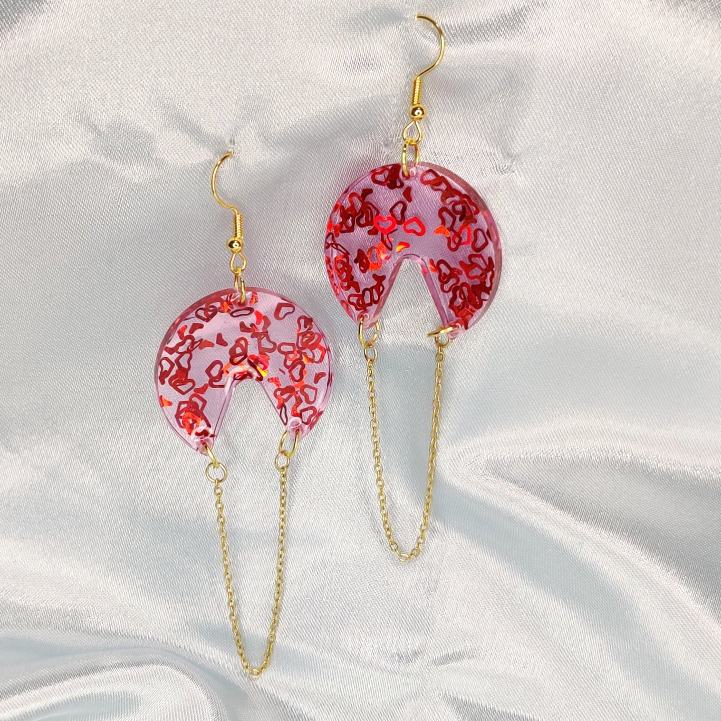 Falling Heart Earrings