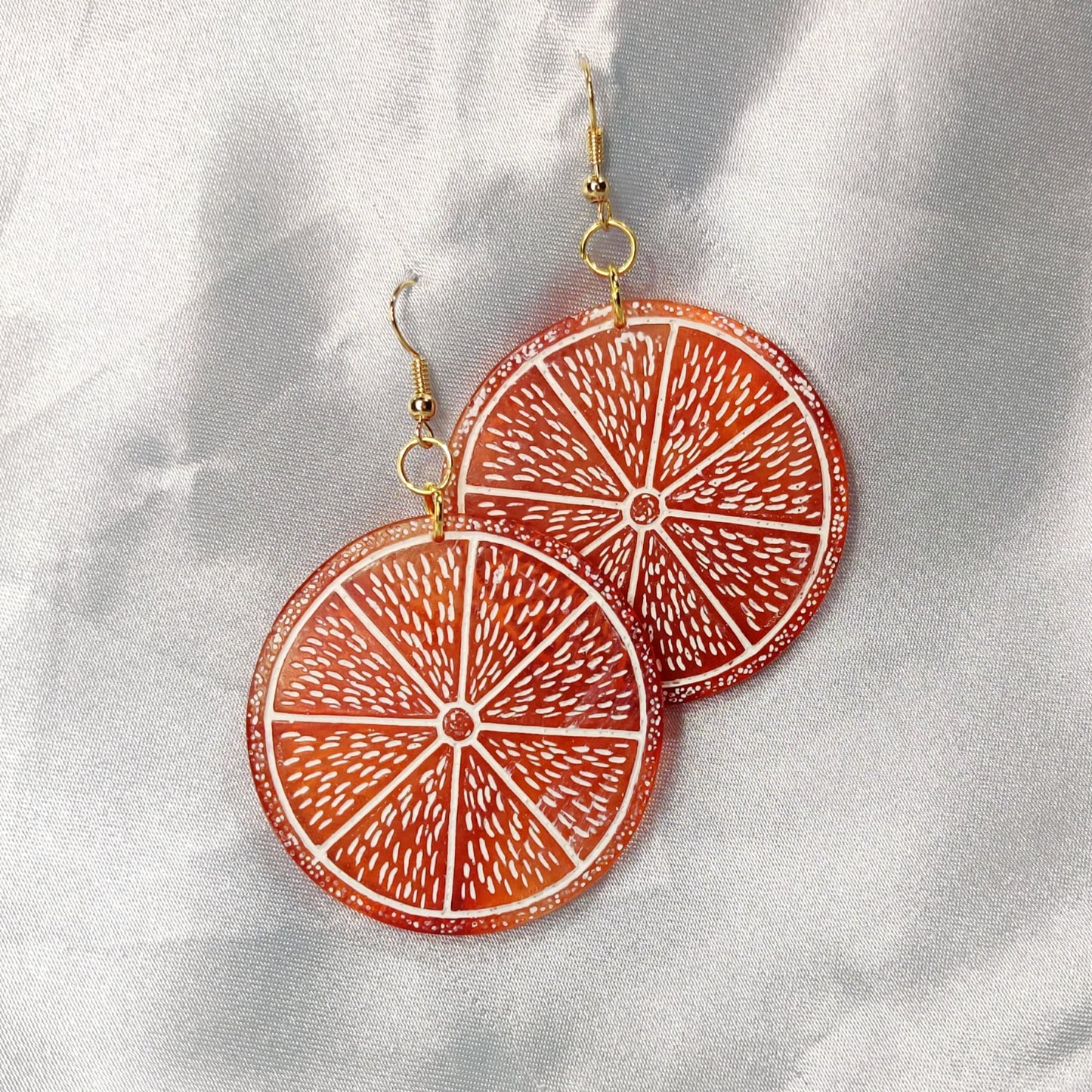 Orange Slice Earrings