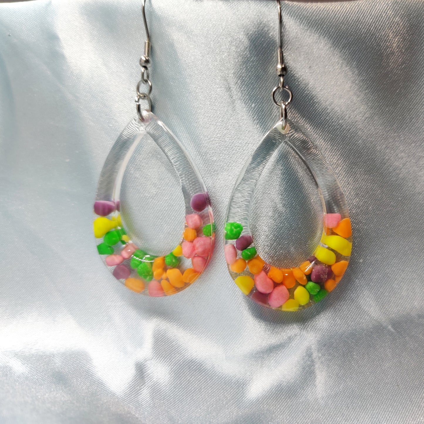 Nerd-Filled Resin Earrings