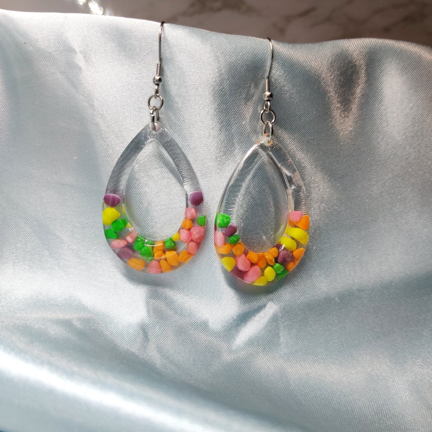 Nerd-Filled Resin Earrings