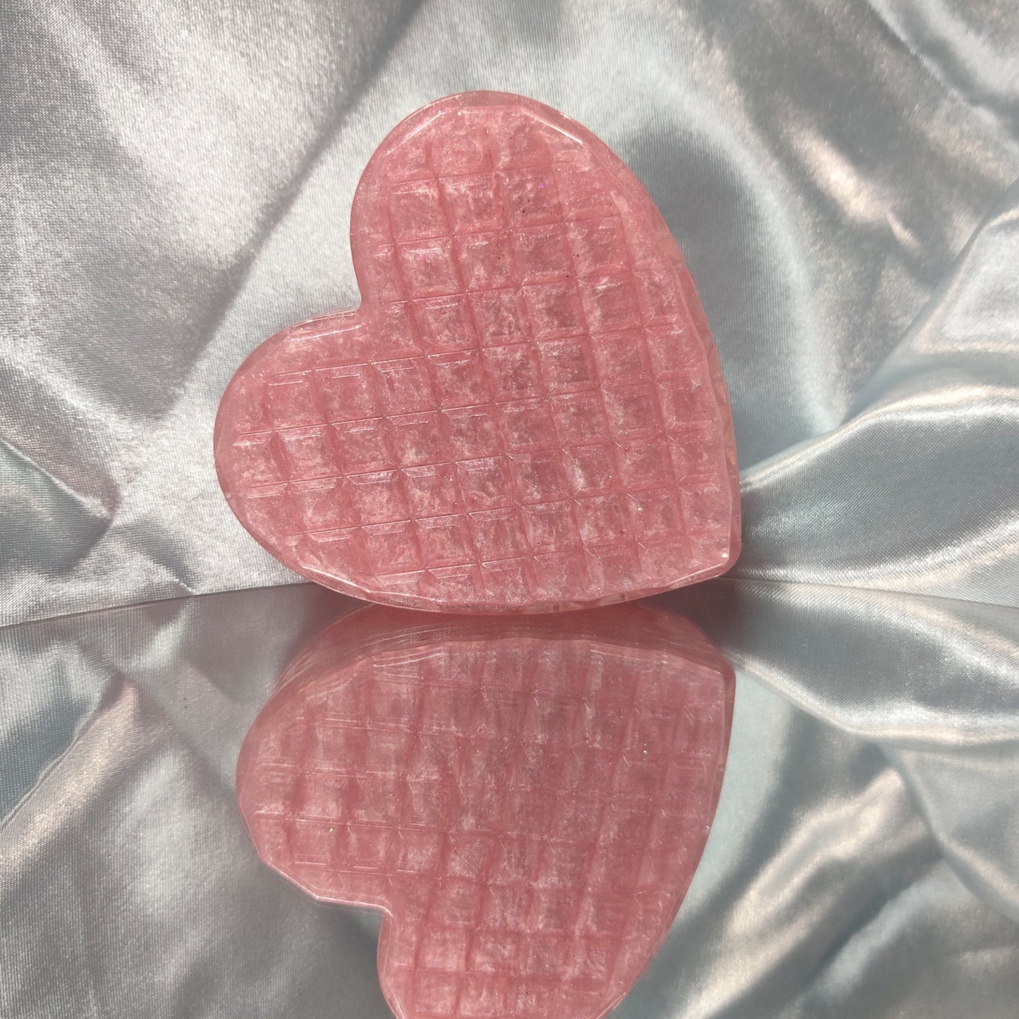 Sheer Pink Heart Box