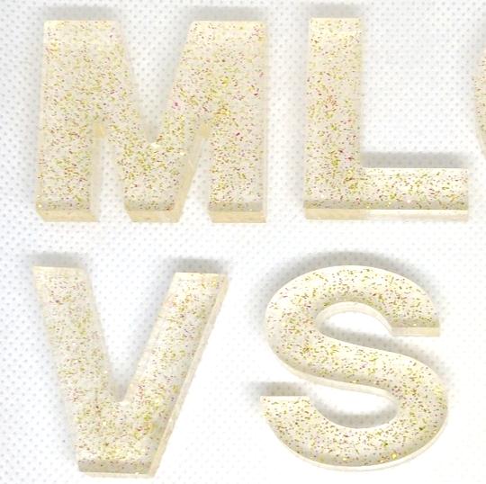 Custom Letters - Light Glitter